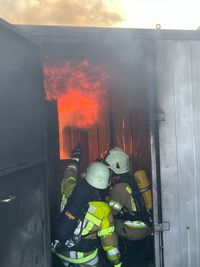 W&auml;rmegew&ouml;hnung im Brandcontainer